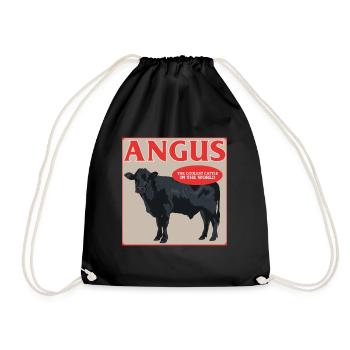 Vache Aberdeen Angus Cadeau de vache Aberdeen - Sac de sport léger - noir - Devant