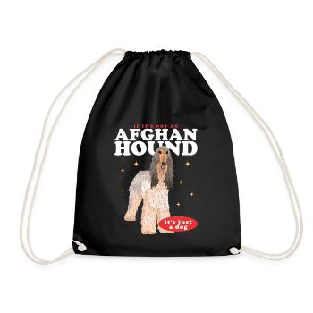 Lévrier afghan chien propriétaire cadeau - Sac de sport léger - noir - Devant