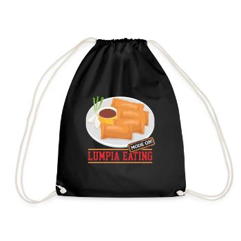 Lumpia Spring Roll Loempia Gift - Drawstring Bag - black - Front