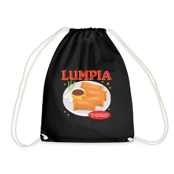Lumpia Spring Roll Loempia Gift - Drawstring Bag - black - Front