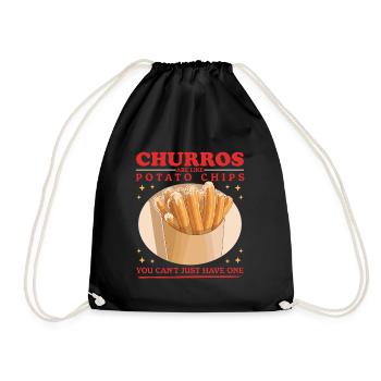 Les churros sont comme un cadeau de churro - Sac de sport léger - noir - Devant