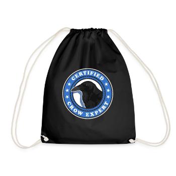 Corbeaux Expert Corbeau Oiseaux Cadeau - Sac de sport léger - noir - Devant