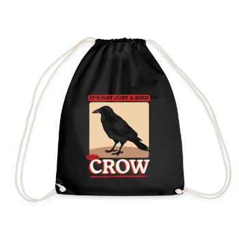 Crows Birds Black Ravens Gift - Drawstring Bag - black - Front