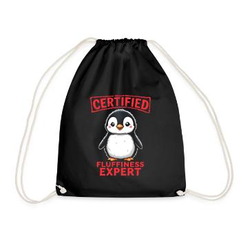 Chemise de nuit pingouin chemise de nuit pyjama cadeau - Sac de sport léger - noir - Devant