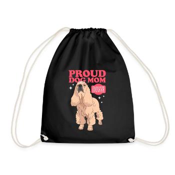 Cocker américain Spaniel Maman Cadeau - Sac de sport léger - noir - Devant
