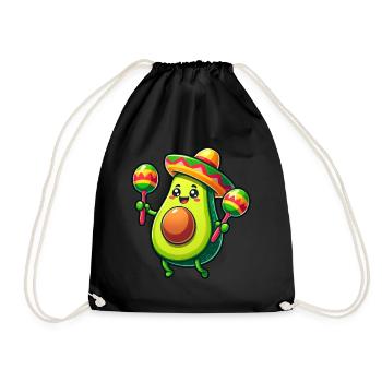 Cinco de Mayo Avocado in Mexiko - Turnbeutel - Schwarz - Vorne