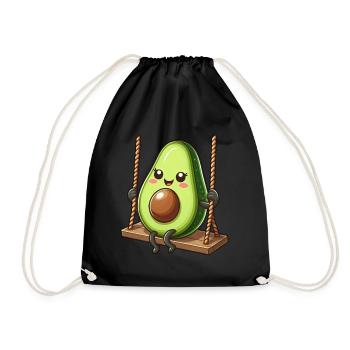 Mignon avocat se balançant terrain de jeu bande dessinée bande dessinée - Sac de sport léger - noir - Devant