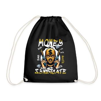 Gangster Syndicate - Drawstring Bag - black - Front