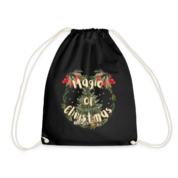 Magic of Christmas - Turnbeutel - Schwarz - Vorne