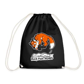 Renard rouge Doing Foxthings - Sac de sport léger - noir - Devant