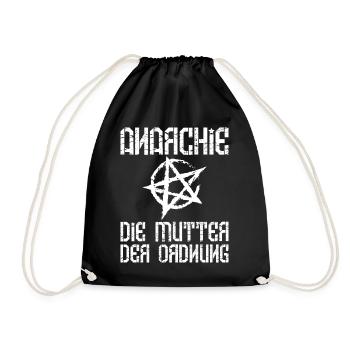 113 Anarchy The Mother of Order Star - Drawstring Bag - black - Front