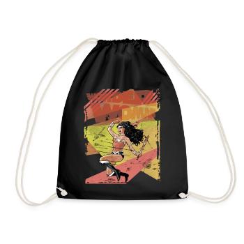 DC Comics Wonder Woman Fighting Sword - Drawstring Bag - black - Front