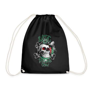 BalticPsychoCrew green red - Drawstring Bag - black - Front