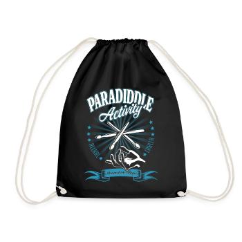 Paradiddle Activity - Drumstick Magic petrol - Turnbeutel - Schwarz - Vorne