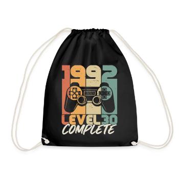 Né en 1992 30 Cadeau d’anniversaire - Sac de sport léger - noir - Devant
