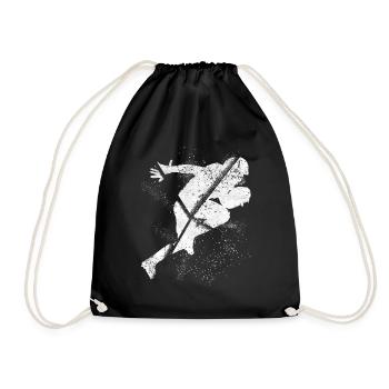 Joueur de football américain Grunge Splash USA Sports - Sac de sport léger - noir - Devant