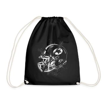 Casque de football américain Grunge Splash USA Sports - Sac de sport léger - noir - Devant