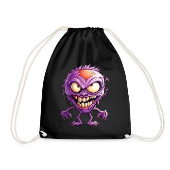 Halloween Monster Zombie Effrayant Costume d’horreur - Sac de sport léger - noir - Devant