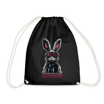 Fête de recherche de Pâques Lapin de Pâques cool - Sac de sport léger - noir - Devant