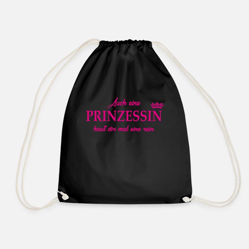 Prinzessin haut rein - Turnbeutel - Schwarz