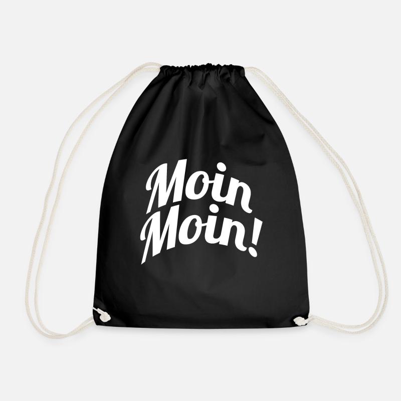 Moin Moin - Turnbeutel - Schwarz