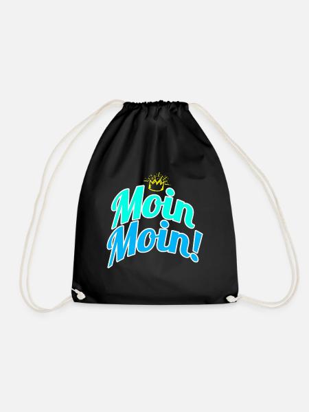 Moin Moin! - Turnbeutel - Schwarz