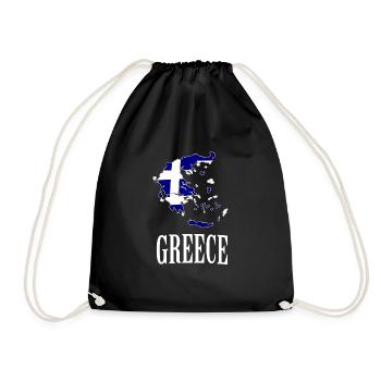Grèce Grèce - Sac de sport léger - noir - Devant