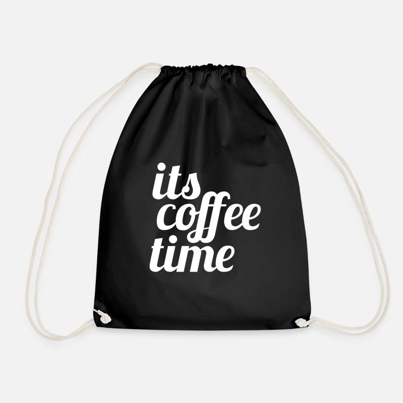 Coffee Time - Turnbeutel - Schwarz
