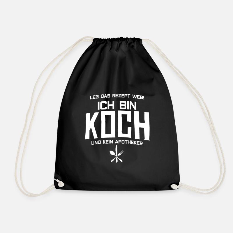KOCH - Ich bin Koch - Turnbeutel - Schwarz