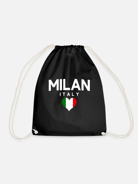 Milan Italy Mailand Italien - Turnbeutel - Schwarz