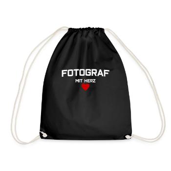 photographer - Drawstring Bag - black - Front