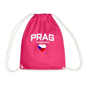 Prag Tschechien - Turnbeutel - Fuchsia - Vorne