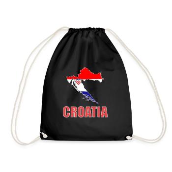 Croatia - Turnbeutel - Schwarz - Vorne