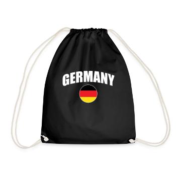germany - Drawstring Bag - black - Front