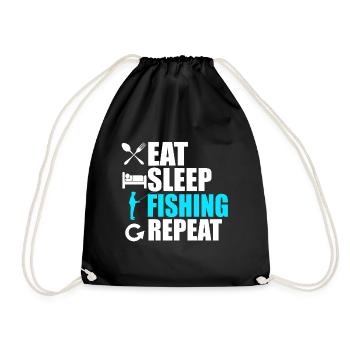 Fishing - Drawstring Bag - black - Front