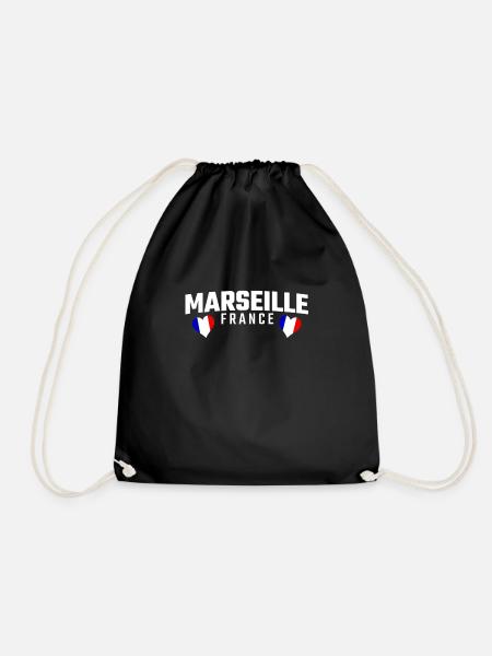 MARSEILLE FRANCE - Turnbeutel - Schwarz