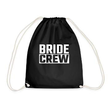 Poule fête chemise chemise mariée équipage mariée - Sac de sport léger - noir - Devant