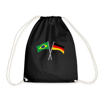 Cadeau de l'Allemagne et du Brésil - Sac de sport léger - noir - Devant