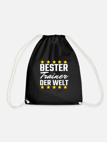 Bester Trainer - Turnbeutel - Schwarz
