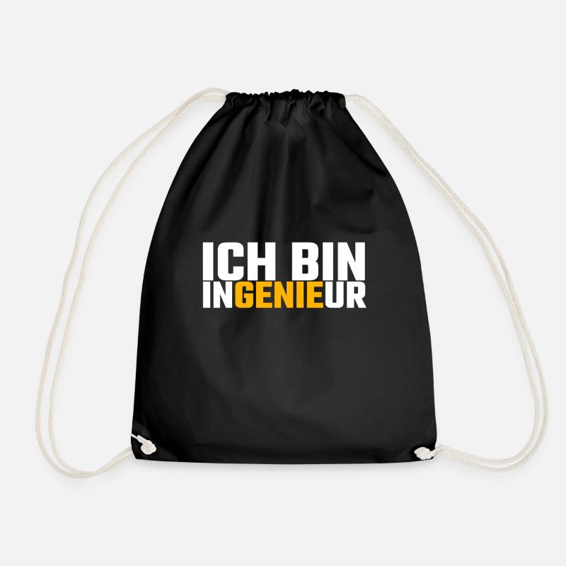 Ingenieur - Turnbeutel - Schwarz