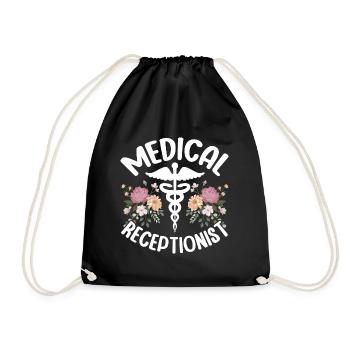 Nursing Life Health Clinic Worker - Medical - Drawstring Bag - black - Front