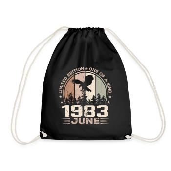Incomparable since June 1983, 41st Anniversary - Drawstring Bag - black - Front