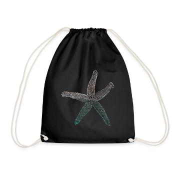 étoile de mer - Sac de sport léger - noir - Devant