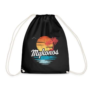 Mykonos - Turnbeutel - Schwarz - Vorne
