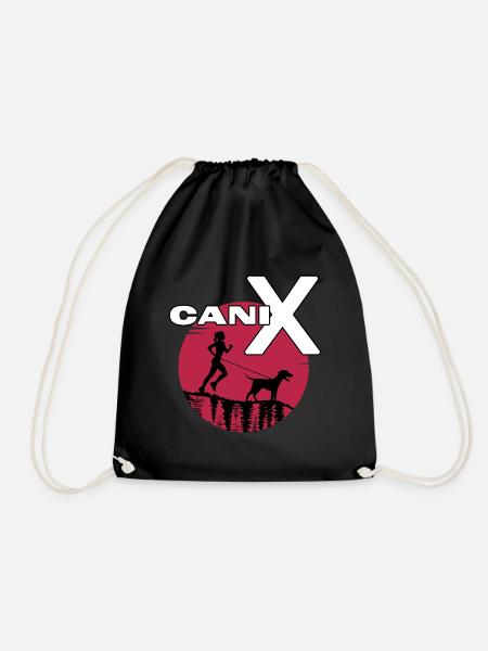 Canicross dogrun laufen mit Hund Hundesport - Turnbeutel - Schwarz