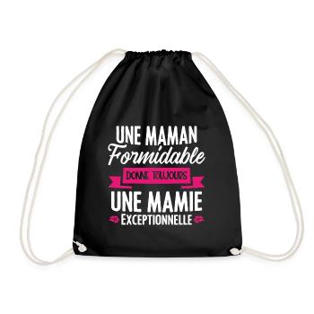 Une maman formidable donne toujours une mamie - Sac de sport léger - noir - Devant