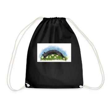 Le chat dort - Sac de sport léger - noir - Devant