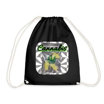 Cannabis - Club WoW - Drawstring Bag - black - Front