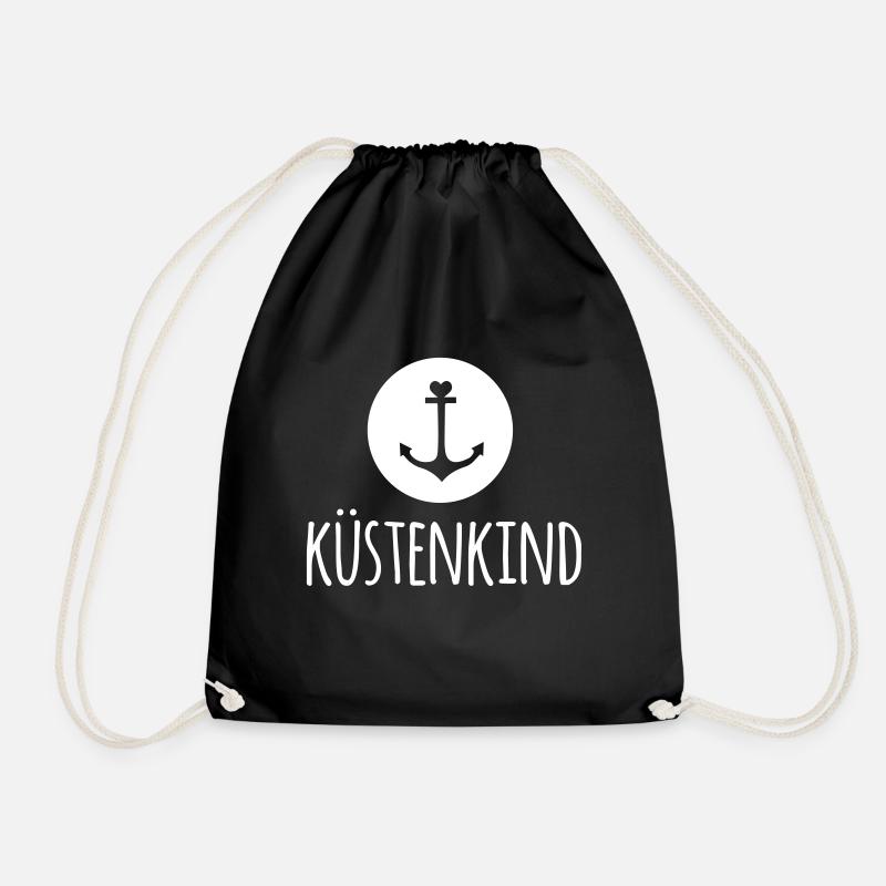 Küstenkind (dh) - Turnbeutel - Schwarz