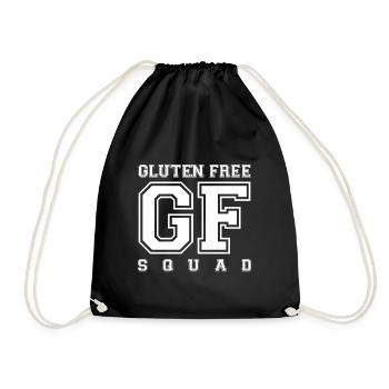 GLUTEN FREE SQUAD (w) - Turnbeutel - Schwarz - Vorne